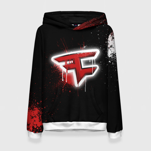 Женская толстовка 3D Cs:go - FaZe clan Black collection, цвет 3D печать