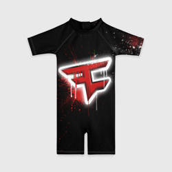 Детский купальный костюм 3D Cs:go - FaZe clan Black collection