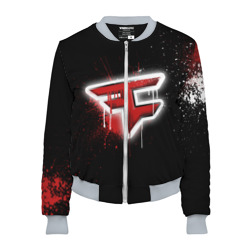 Женский бомбер 3D Cs:go - FaZe clan Black collection