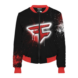 Женский бомбер 3D Cs:go - FaZe clan Black collection