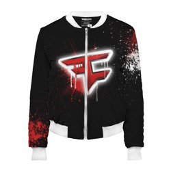 Женский бомбер 3D Cs:go - FaZe clan Black collection