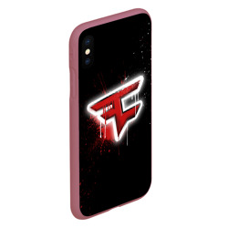 Чехол для iPhone XS Max матовый Cs:go - FaZe clan Black collection - фото 2