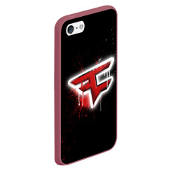 Чехол для iPhone 5/5S матовый Cs:go - FaZe clan Black collection - фото 2