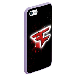 Чехол для iPhone 5/5S матовый Cs:go - FaZe clan Black collection - фото 2