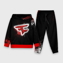 Детский костюм с толстовкой 3D Cs:go - FaZe clan Black collection