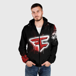 Мужская ветровка 3D Cs:go - FaZe clan Black collection - фото 2