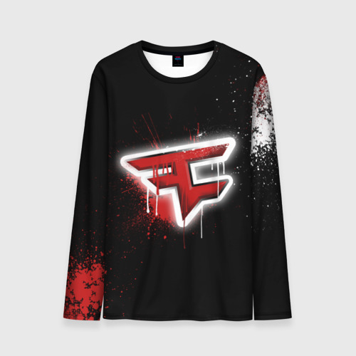 Мужской лонгслив 3D Cs:go - FaZe clan Black collection, цвет 3D печать