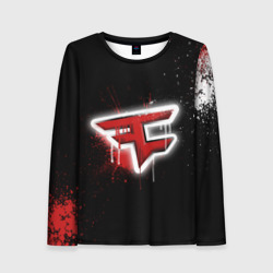 Женский лонгслив 3D Cs:go - FaZe clan Black collection