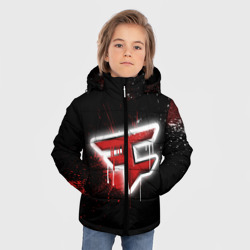 Зимняя куртка для мальчиков 3D Cs:go - FaZe clan Black collection - фото 2