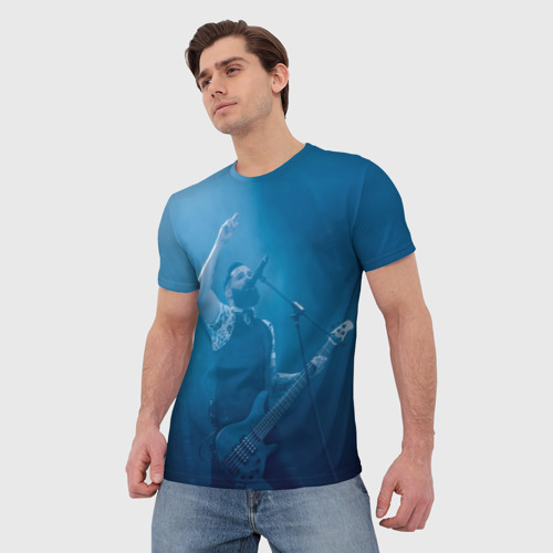 Мужская футболка 3D Blue, цвет 3D печать - фото 3