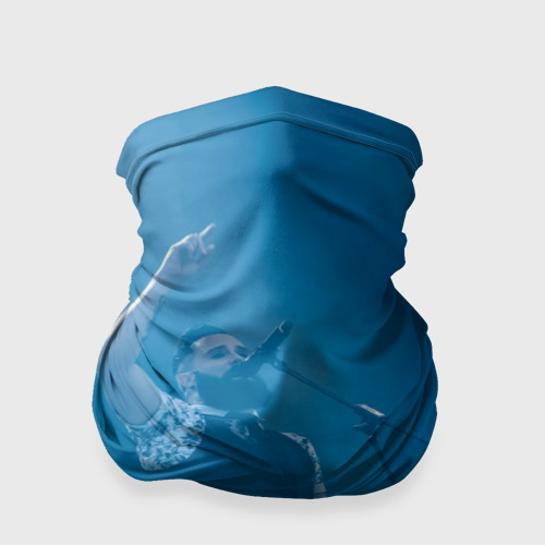 Бандана-труба 3D Blue, цвет 3D печать