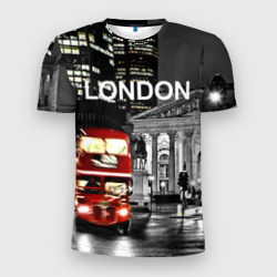 Мужская футболка 3D Slim Улицы Лондона