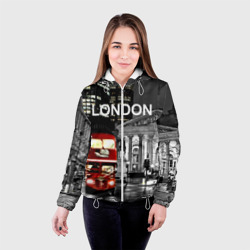 Женская куртка 3D Улицы Лондона - фото 2
