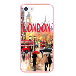 Чехол для iPhone 5/5S матовый Улицы Лондона