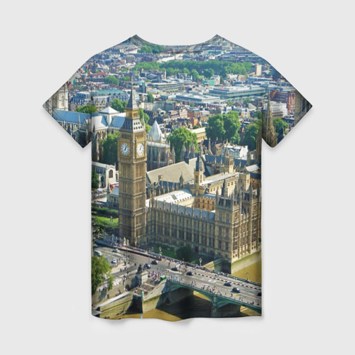 Женская футболка 3D Улицы Лондона, цвет 3D печать - фото 2