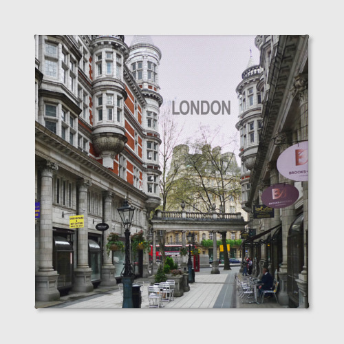 Холст квадратный Улицы Лондона - фото 2