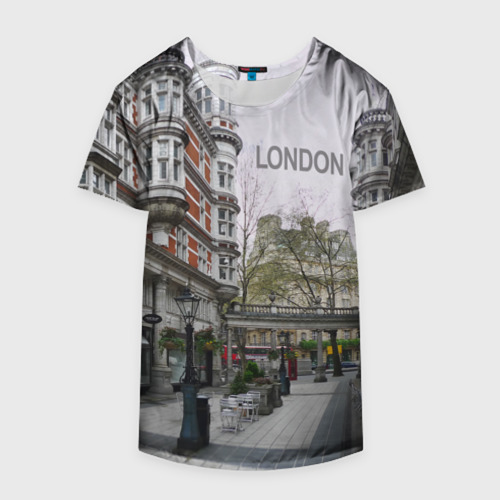 Накидка на куртку 3D Улицы Лондона, цвет 3D печать - фото 4