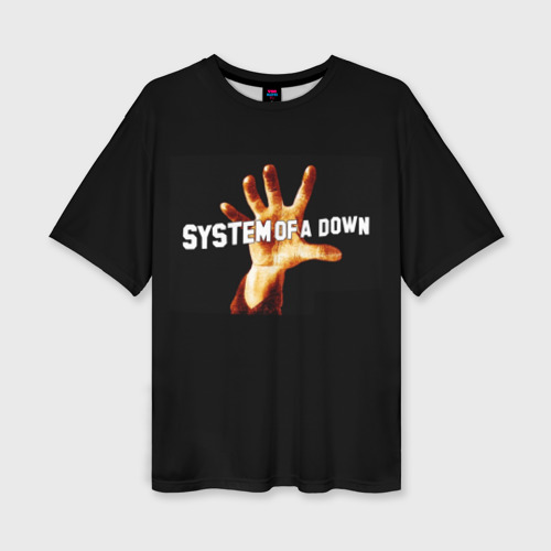 Женская футболка oversize 3D System of a down, цвет 3D печать