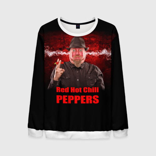 Мужской свитшот 3D Red Hot Chili Peppers, цвет белый