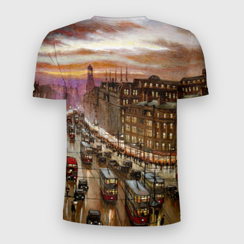 Мужская футболка 3D Slim Улицы Лондона, цвет 3D печать - фото 2
