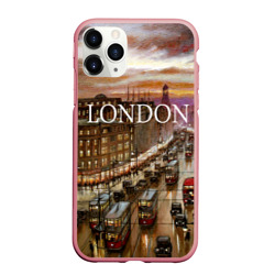 Чехол для iPhone 11 Pro Max матовый Улицы Лондона
