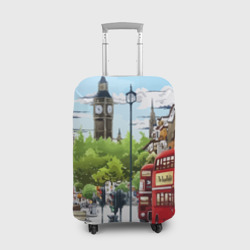 Чехол для чемодана 3D Улицы Лондона -Big Ben