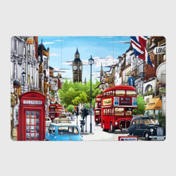 Улицы Лондона -Big Ben – Магнитный плакат 3Х2 с принтом купить