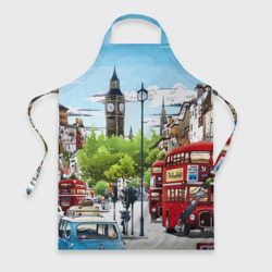 Фартук 3D Улицы Лондона -Big Ben