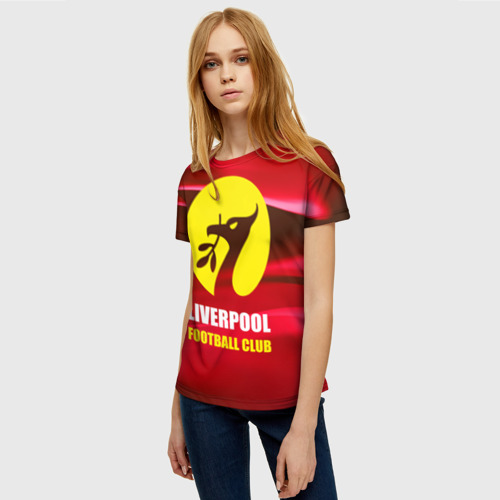Женская футболка 3D Liverpool, цвет 3D печать - фото 3