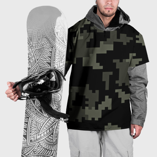 Накидка на куртку 3D Городской камуфляж
