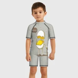 Детский купальный костюм 3D Яйцо приветствует - фото 2