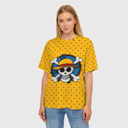 Женская футболка oversize 3D One Pirate - фото 2