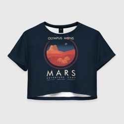 Женская футболка Crop-top 3D Mars Adventure Camp