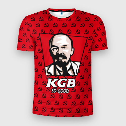 Мужская футболка 3D Slim KGB So Good, цвет 3D печать