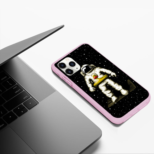 Чехол для iPhone 11 Pro Max матовый Космонавт с уточкой - фото 5