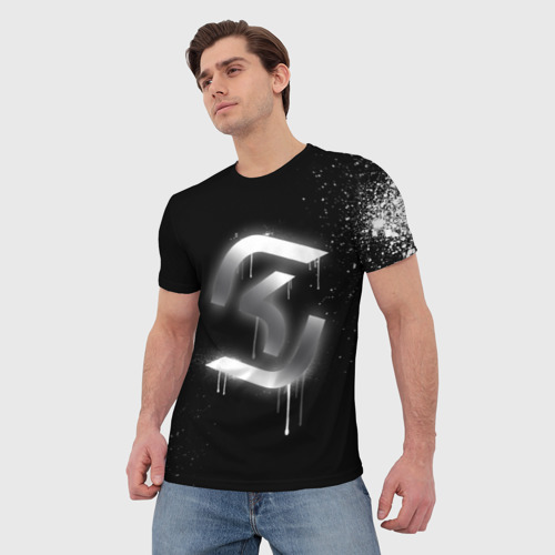 Мужская футболка 3D cs:go - SK Gaming (Black collection), цвет 3D печать - фото 3