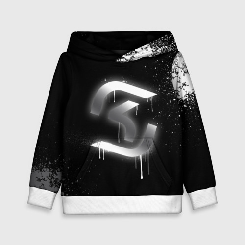 Детская толстовка 3D cs:go - SK Gaming (Black collection), цвет белый