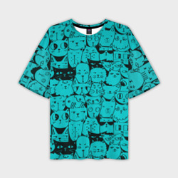 Котейки 4 – Мужская футболка oversize 3D с принтом купить со скидкой в -50%