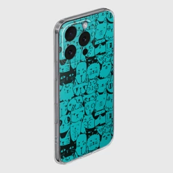 Чехол для iPhone 16 Pro Max силиконовый с защитой камеры Котейки 4 - фото 2