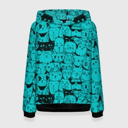 Женская толстовка 3D Котейки 4