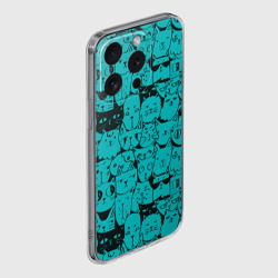 Чехол для iPhone 15 Pro силиконовый с защитой камеры Котейки 4 - фото 2