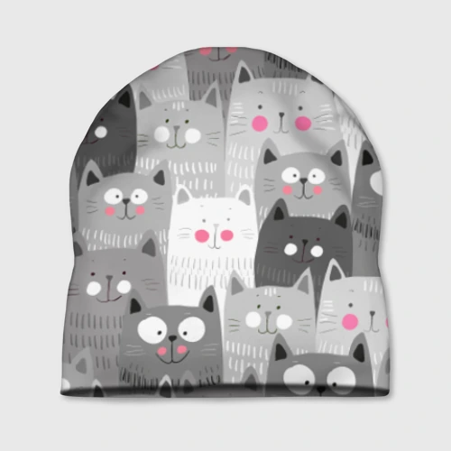 Шапка 3D Котейки 2