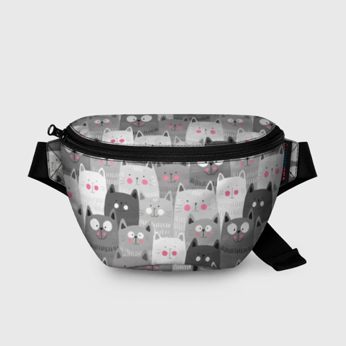 Поясная сумка 3D Котейки 2
