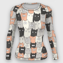 Женский рашгард 3D Котики