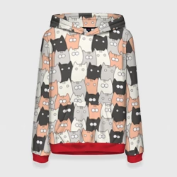 Женская толстовка 3D Котики