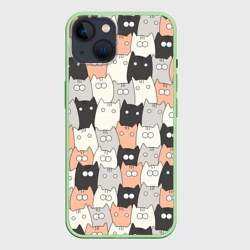 Чехол для iPhone 14 Котики