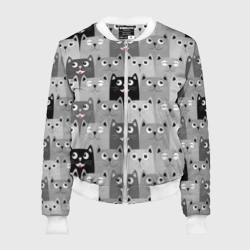 Женский бомбер 3D Котейки