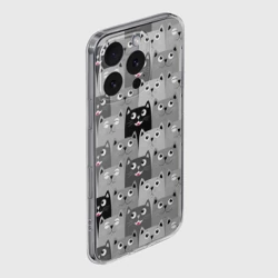 Чехол для iPhone 16 Pro Max силиконовый с защитой камеры Котейки - фото 2