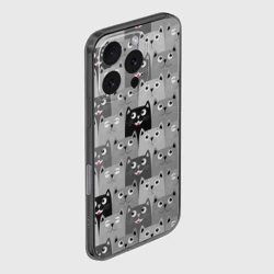 Чехол для iPhone 16 Pro силиконовый с защитой камеры Котейки - фото 2