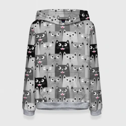 Женская толстовка 3D Котейки